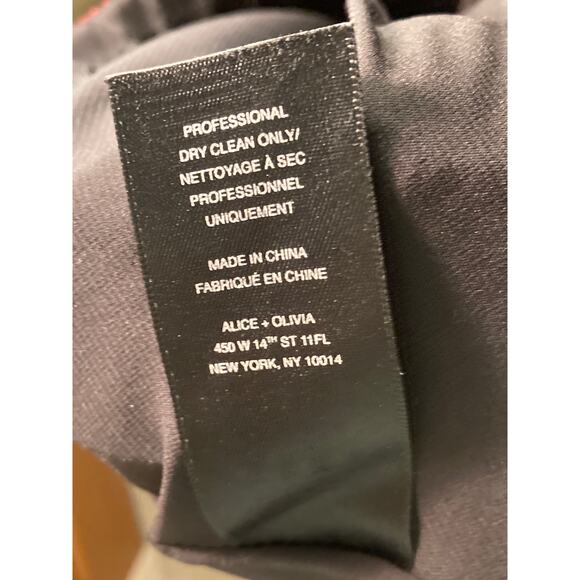 Alice + Olivia Fizer Box Pleat Mini Skirt Roses Metallic Red & Black ~ Sz 6 - Picture 10 of 10